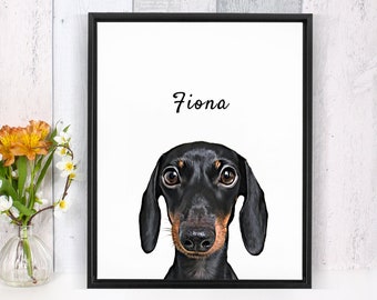 Custom Pet Portrait Printable Digital File | Digital Pet Portrait print | gift for pet lover | Custom Pet Design | Personalized Dog
