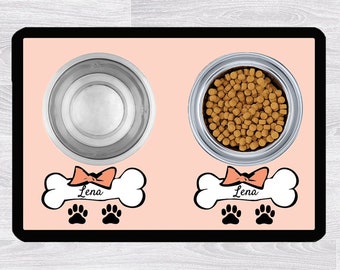Personalized dog placemat, custom pet mat, custom pet gifts,  new puppy dog gift, dog food drink mat, dog birthday gift, pet lover gift
