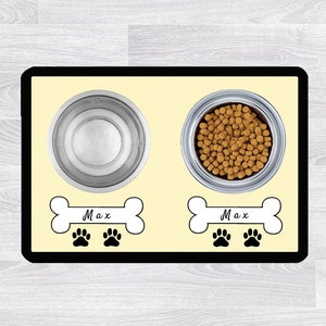Personalized dog placemat, pet food mat, custom cat mat, new dog gift, puppy food mat, gift for her him, custom dog placemat, dog bowl mat