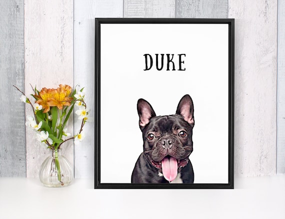 Custom Pet Portrait Digital File | Pet Portrait Illustration | Digital dog portrait from photo | christams gift for pet lover| printable cat