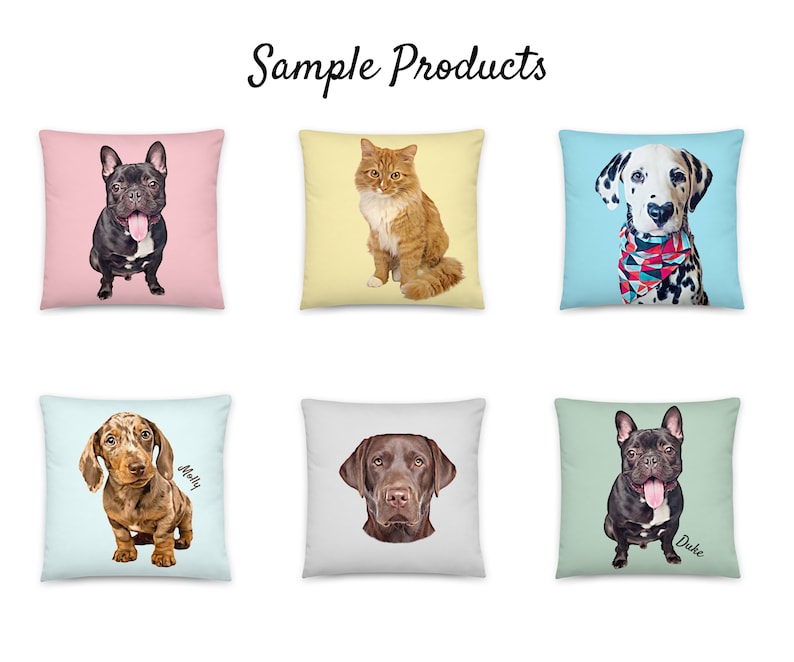 Personalized Dog Pillow From Photo Custom Dog Pillow Pet - Etsy
