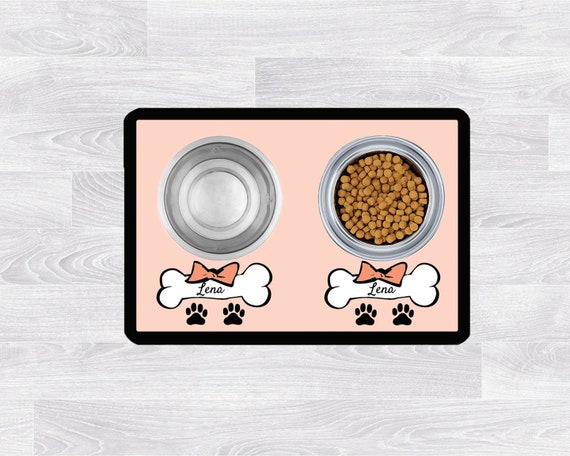 Personalized dog placemat, custom pet mat, custom pet gifts,  new puppy dog gift, dog food drink mat, dog birthday gift, pet lover gift