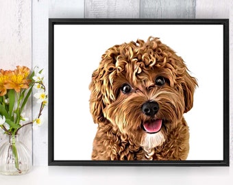 Custom Pet Portrait Digital File | Pet Portrait Illustration | Printable Art | Digital Pet Portrait | Custom Pet Design | Personalized Dog