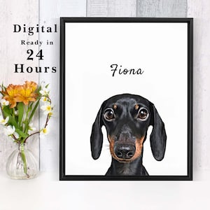 Custom Pet Portrait Digital File | Pet Portrait Illustration | Digital Pet Portrait | Printable Art | Custom Pet Design | Personalized Dog