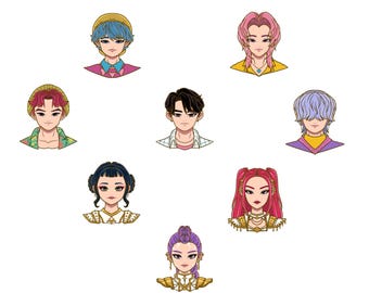 PEGATINAS KPOP