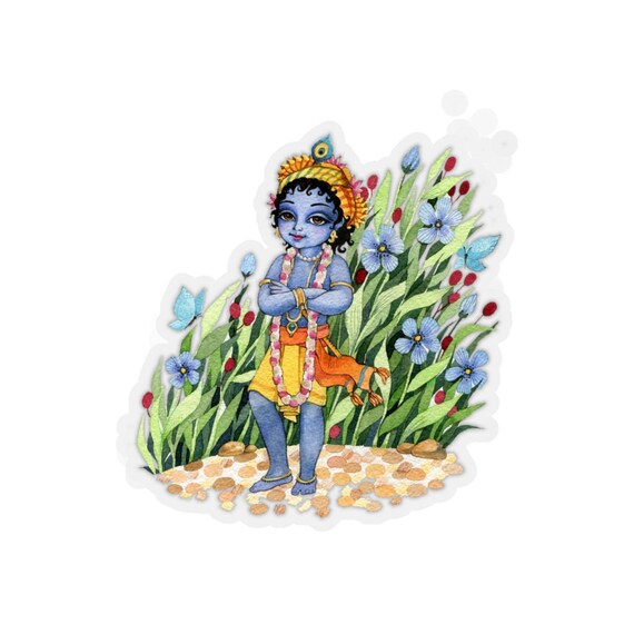 Amazing Krishna Kiss-cut Stickers Hare Krishna Vrindavan - Etsy