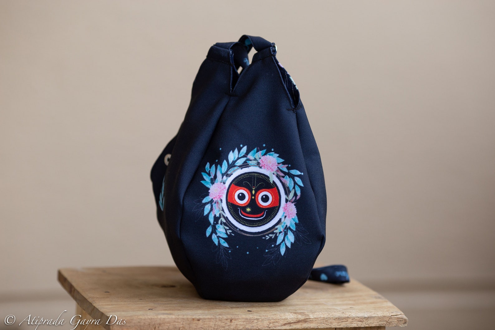 Jagannath with Flower japa Prayer bag Japa Mala bag/krishna Etsy