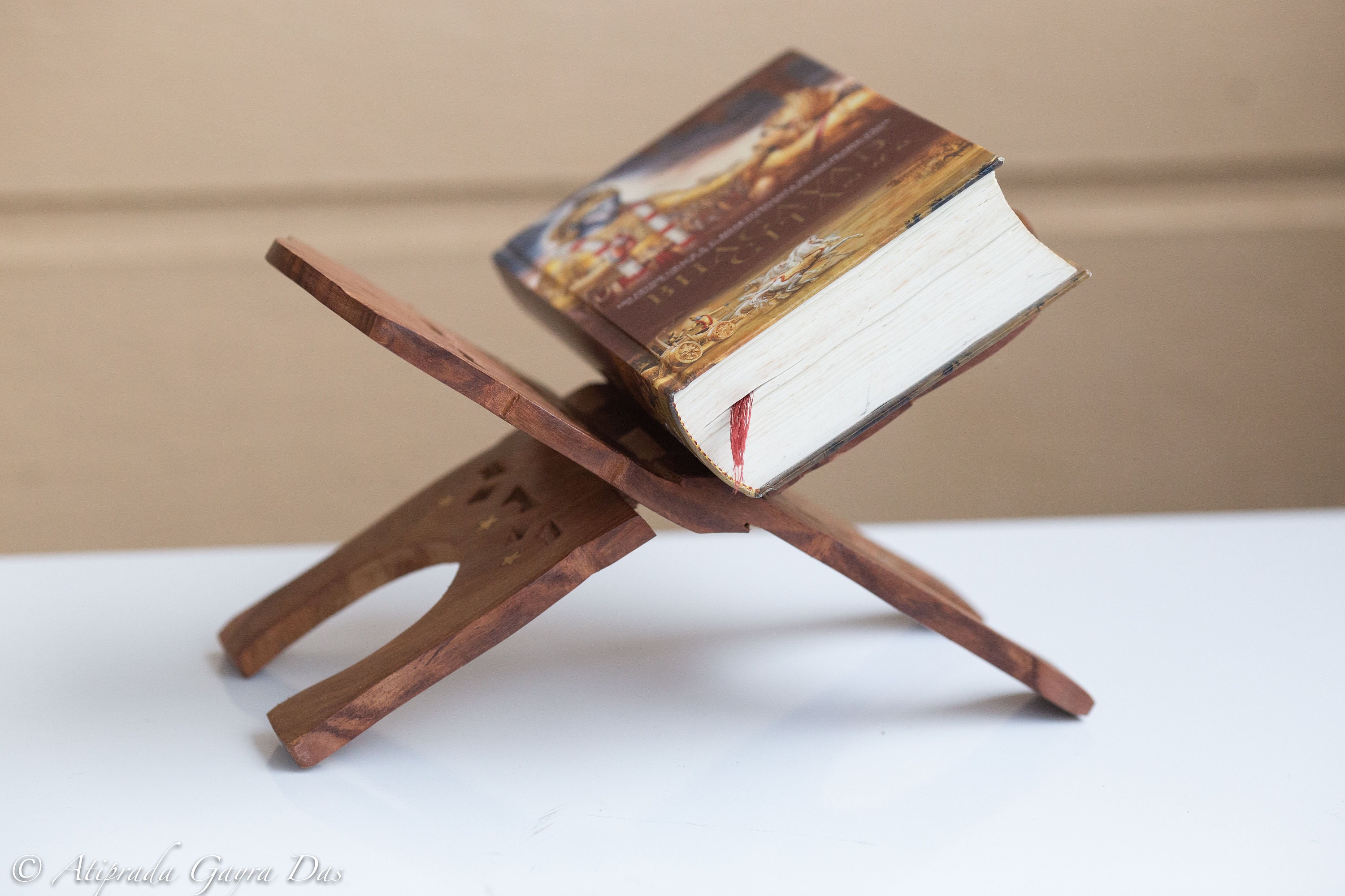Vintage Solid Carved Wood Book Stand Collapsible for Storage Etsy