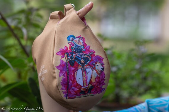Buy Radha Raman With Cow Japa Bag/krishna Bag/ Beads Bag/ Meditation Bag,  Tulasi Bag Online in India - Etsy
