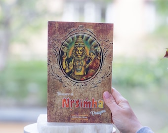 Prayers at Lord Nrisimha, Hare Krishna book, Spiritual book, Vedic books
