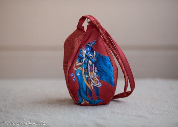 THE HOLY MART ISKCON Beautiful Krishna japa bag / Bead bag Potli Multi -  Price in India | Flipkart.com