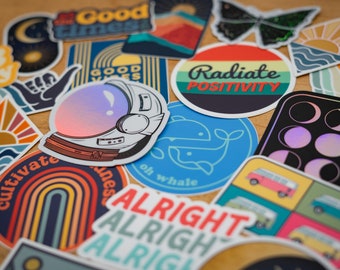 Fun Weatherproof Vinyl Stickers: Create Your Own Pack