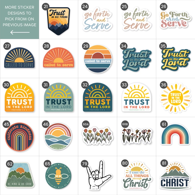 LDS Create Your Own Sticker Pack LDS Stickers for Missionary, Youth, Primary Children Latter Day Saint Missionary Gift Baptism Gift image 3