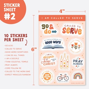 LDS Sticker Sheets | LDS Stickers for Missionary, Youth, Primary ... LDS Sticker Sheets | LDS Stickers for Missionary, Youth, Primary ...
