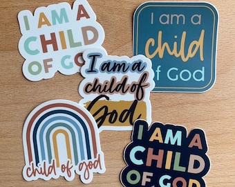 LDS Stickers | Primary Children Stickers | LDS Youth Stickers | Child of God Sticker | LDS Baptism Gift | Religious Stickers for Kids