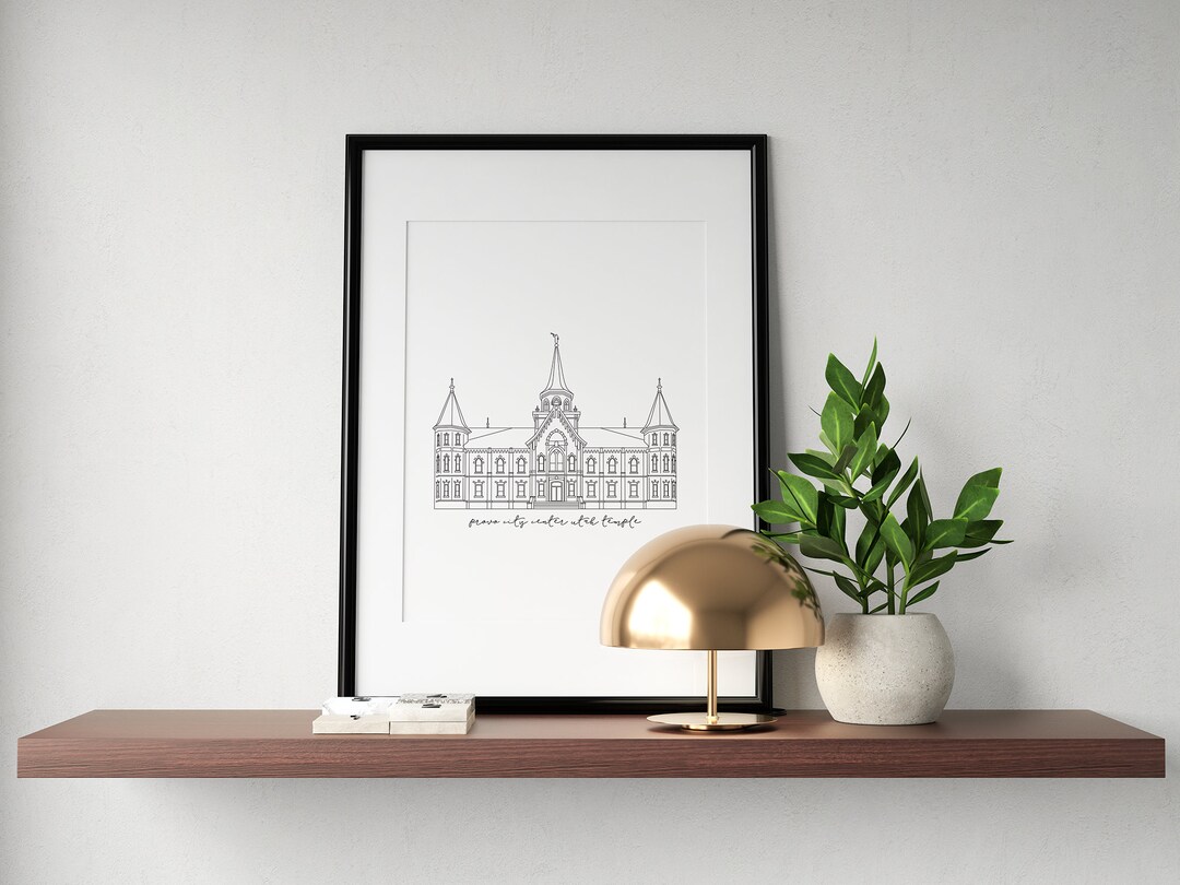 Provo City Center Utah Temple Print / Provo City Center Temple - Etsy