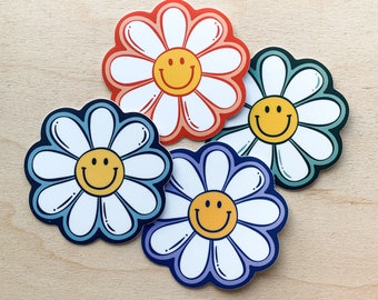 Daisy Smiley Face Sticker