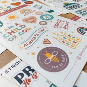 LDS Sticker Sheets LDS Stickers for Missionary, Youth, Primary Children ...