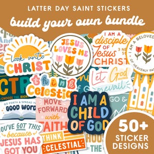 LDS Create Your Own Sticker Pack | LDS Stickers for Missionary, Youth, Primary Children | Latter Day Saint Missionary Gift | Baptism Gift