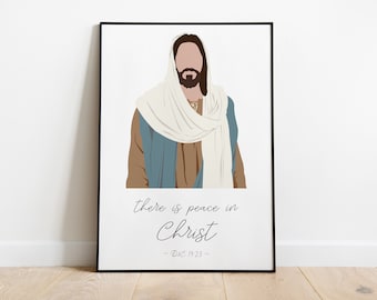 Customizable Jesus Christ Portrait: LDS Scripture Art (Digital or Print)