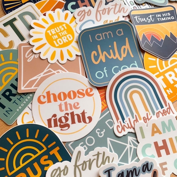 LDS Create Your Own Sticker Pack | LDS Stickers for Missionary, Youth, Primary Children | Latter Day Saint Missionary Gift | Baptism Gift