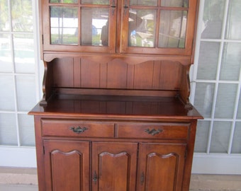 Antique Golden Oak Victorian Glass 2 Door Bookcase China Etsy
