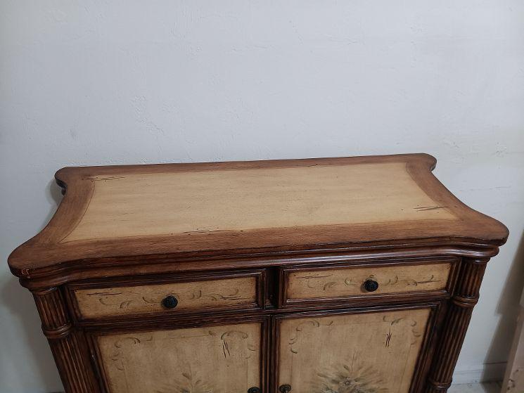 Island British Colonial Style Console Table Sideboard Server Cabinet ...