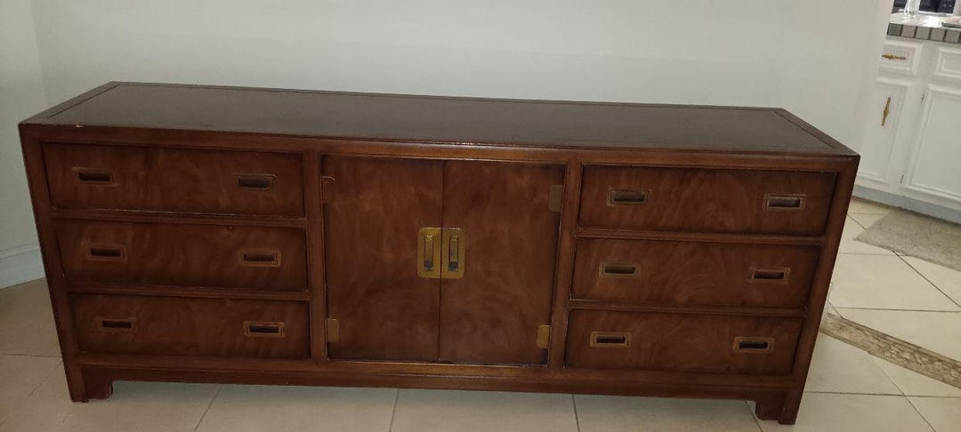 drexel mid century modern dresser by  Home and Closet Vintage Mid-century Modern Walnut Drexel Heritage