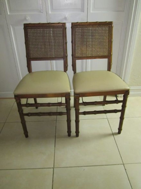 Stakmore cane back folding cheap chairs