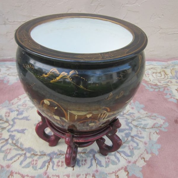 Oriental Fish Bowl Stand - Etsy
