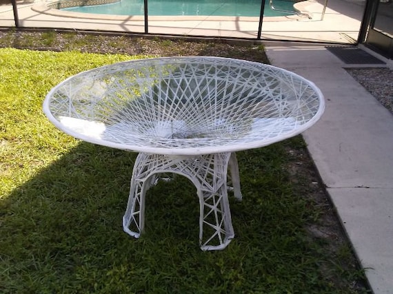 Russell woodard spun fiberglass patio set deals