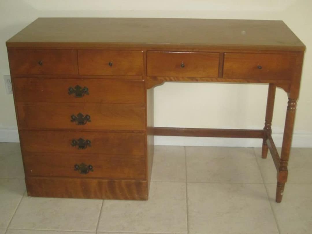 Ethan Allen Early American Maple and Birth Student Desk 4 - Etsy 日本