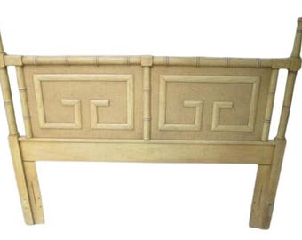 Full Queen Headboard Hollywood Regency Chinoiserie Dixie Shangri-La Faux Bamboo Shipping Is Not Free
