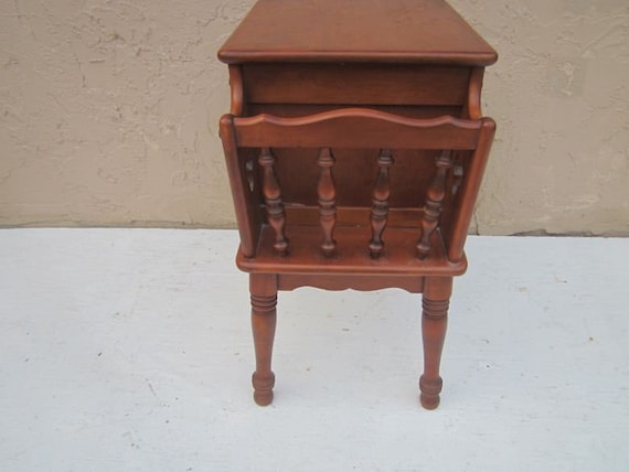 Ethan allen maple side table deals