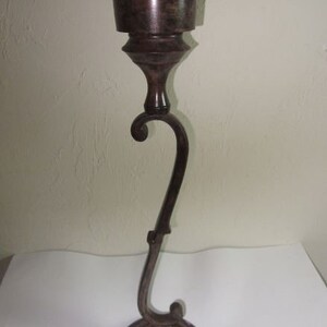 Metal Brown Tapered Candle Holder Shipping is Extra
