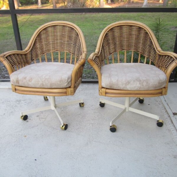 Rattan Swivel Chair Etsy