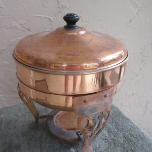 Vintage Double Boiler Pot 3 PC Bottom Pan Boiler Lid Wonderful Normal Age PatinaShipping Is Not Free