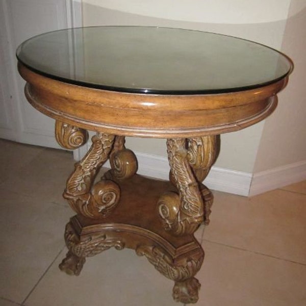 Tall Pedestal Table Etsy