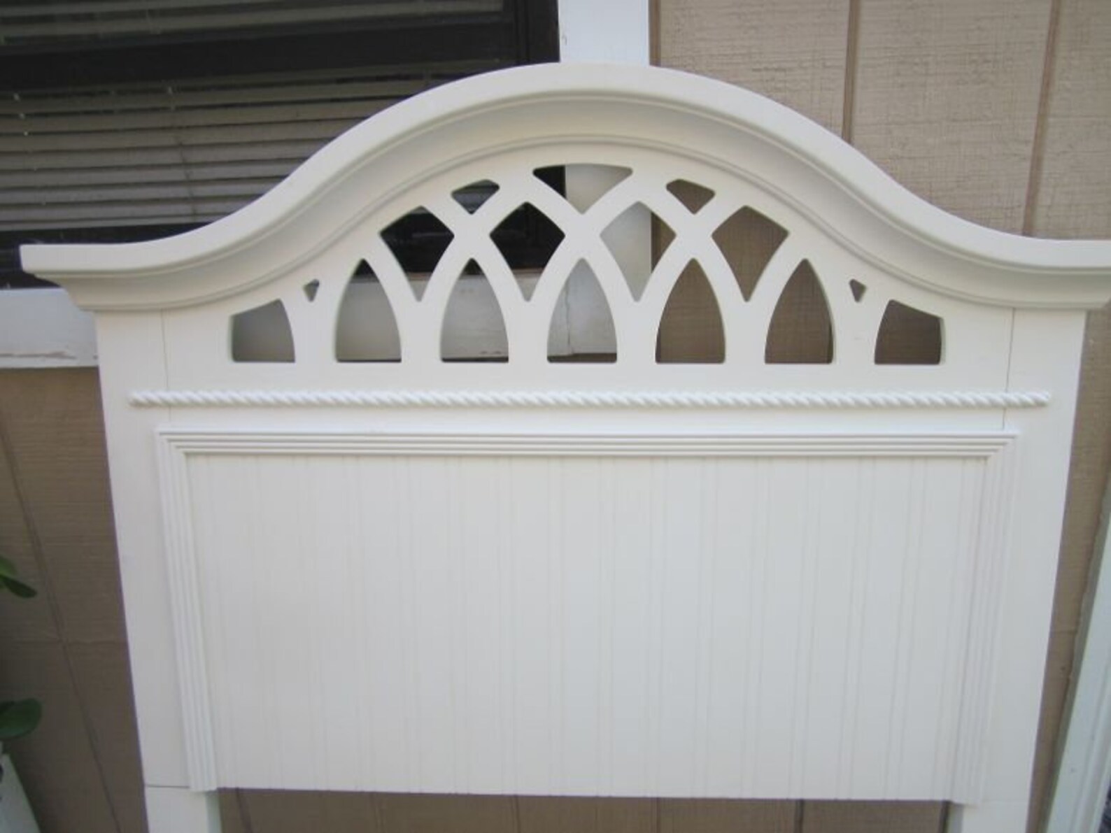 Twin Headboard White Cottage Coastal Wood Styleshipping is Not Included Etsy