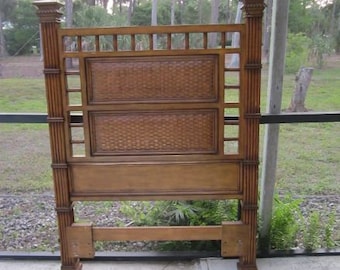 Tommy Bahama Style Wood Twin Headboard Dark Tone Shipping Is Not IncludedShipping is not included