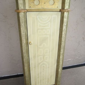 Wood Corner Side Cabinet One Door 3 Shelf Gold Color Middle East Style Shipping is not included