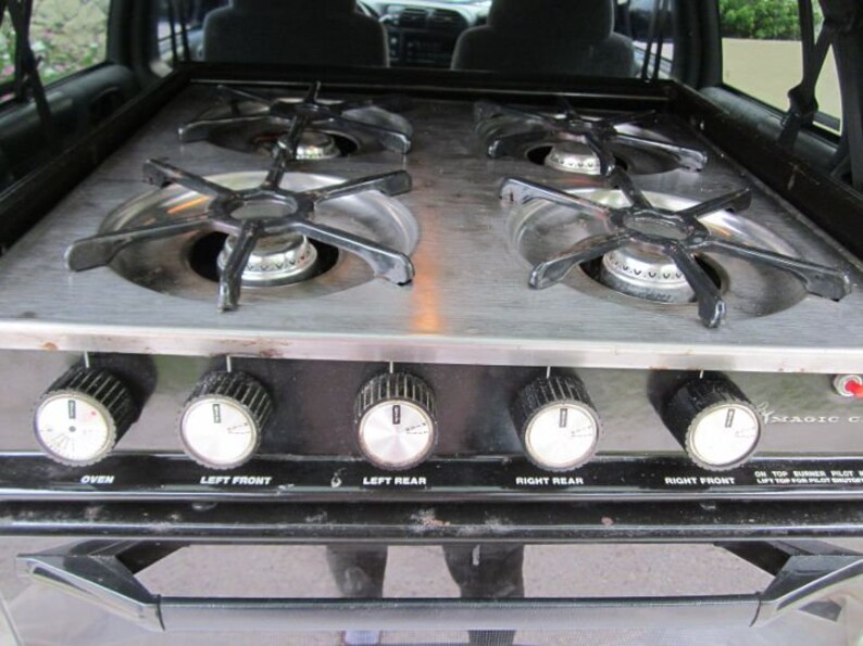 Vintage Magic Chef RV Camper 4 Burner Gas Propane Range Stove Etsy