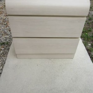 Vintage Brazilian Curved Top Laminate Nightstand 1980s Shipping Is Not Free