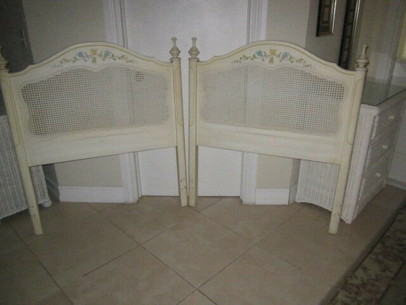 Hollywood Regency Twin Headboard Henry Link Hand Painted Set Etsy