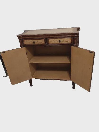 Island British Colonial Style Console Table Sideboard Server Cabinet ...