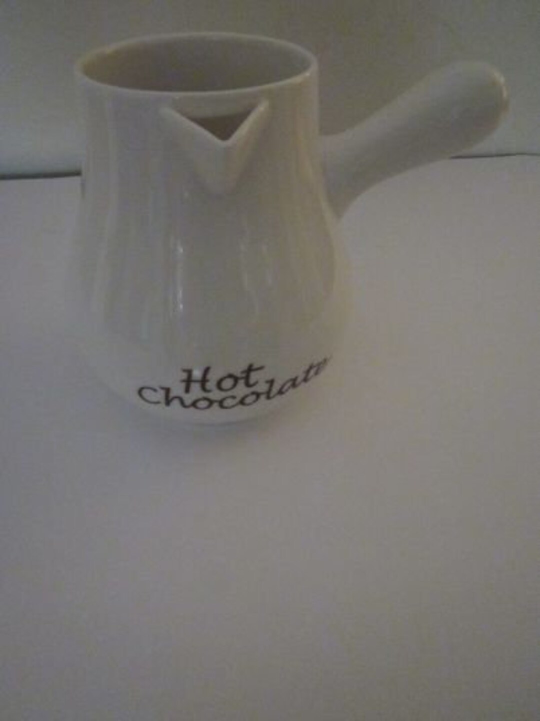 Williams & Sonoma White Ceramic Hot Chocolate Pot by Bonjour Free