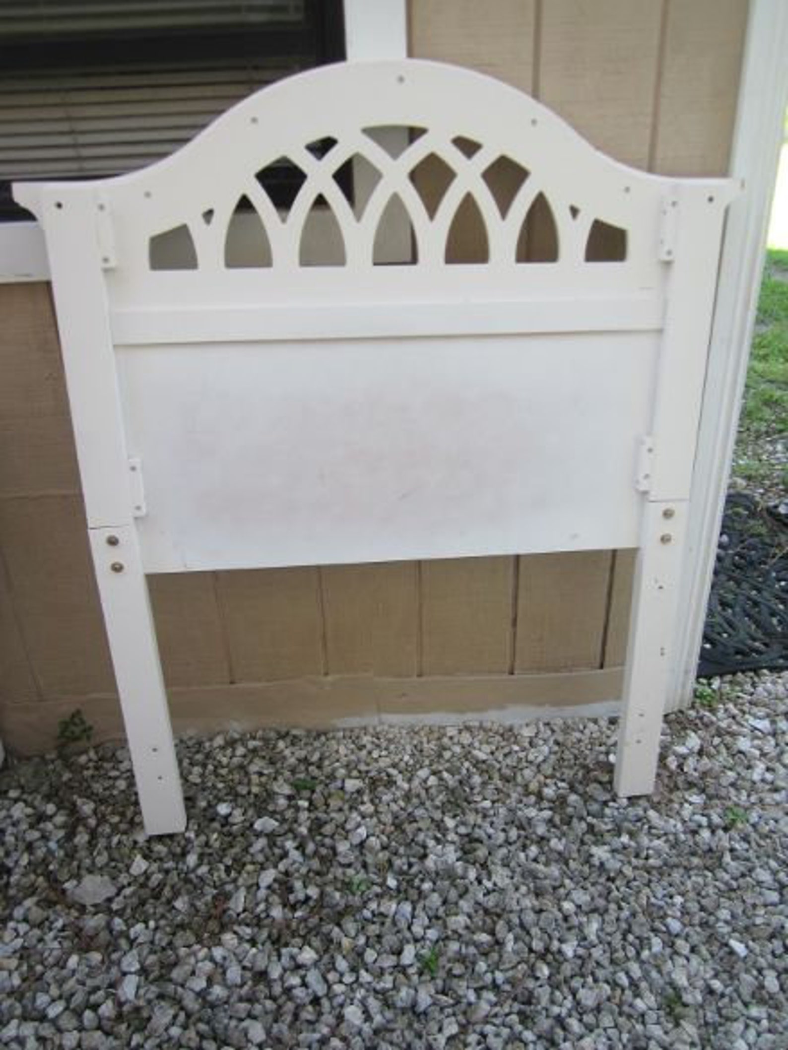 Twin Headboard White Cottage Coastal Wood Styleshipping is Not Included Etsy