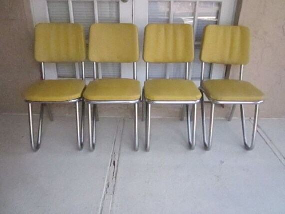 Chrome dinette chairs deals