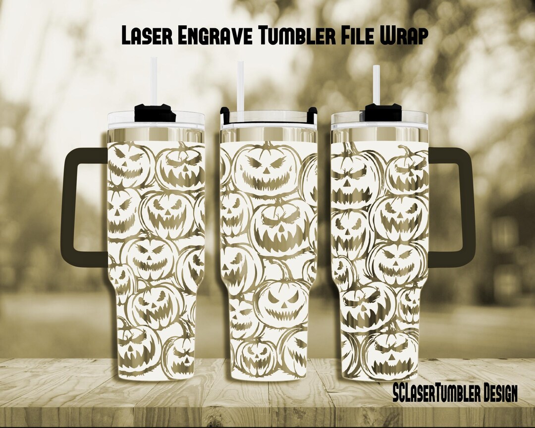 Wrap Design Files Pumpkin Laser Engrave Full Wrap Design File for 40oz Tumblers ...