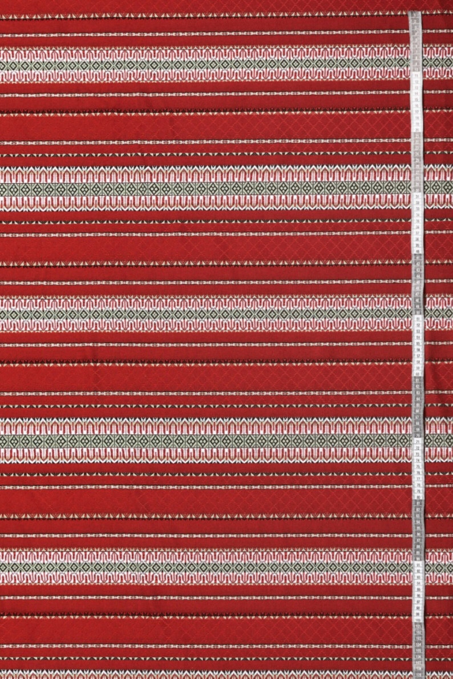 Red Ethnic Fabric. Machine Woven Fabric. ТДК155 8/1103. Etsy